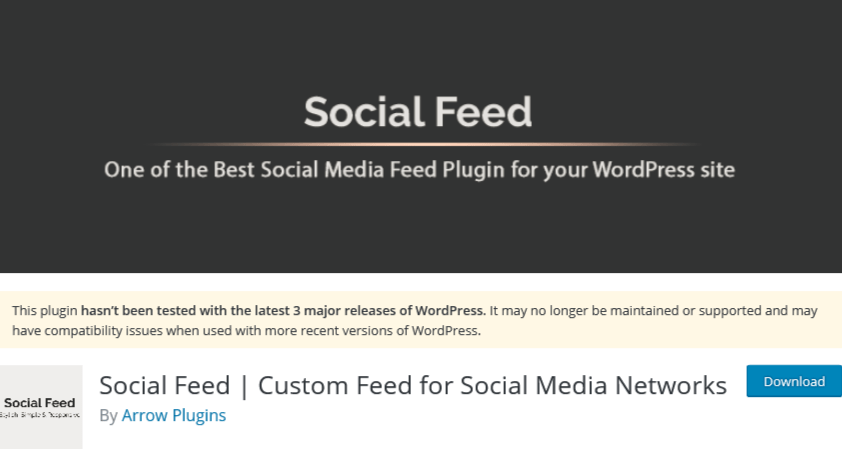 Social Feed By Arrow Plugins