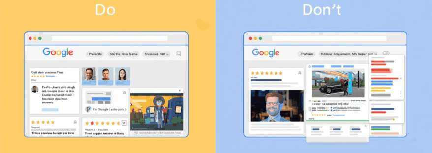 do's and dont's of adding google reviews