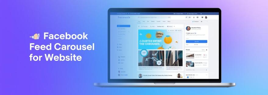 facebook feed carousel for website