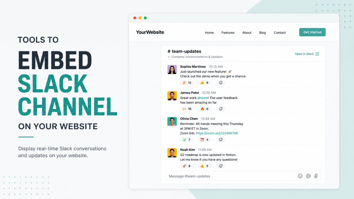 Best Tools to Embed Slack Channel on Your&nbsp;Website