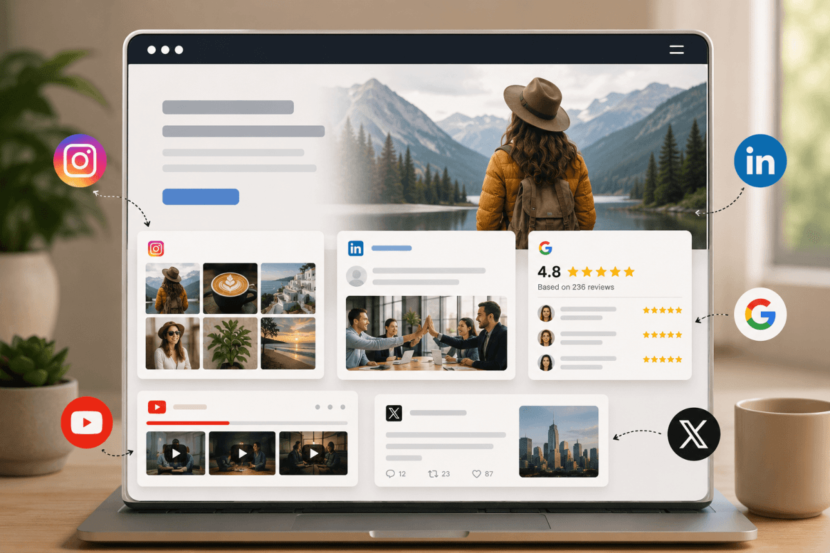 Social Media Widget Examples: Which Feed to Use & Where on&nbsp;Website