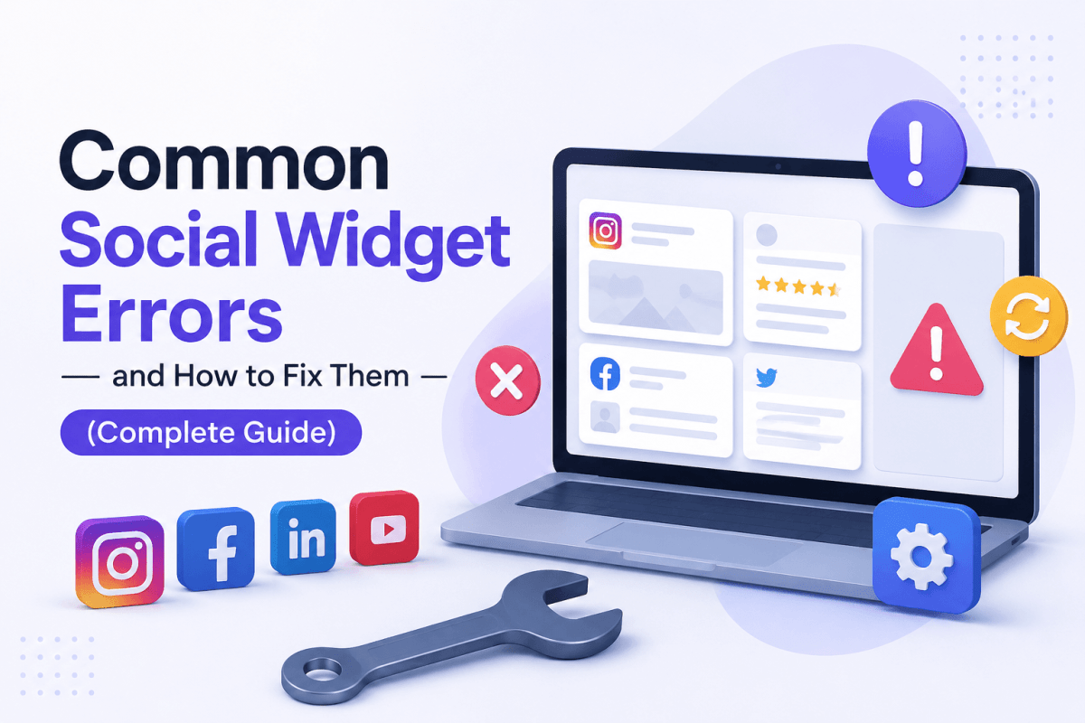 Common Social Widget Errors and How to Fix Them (Complete&nbsp;Guide)